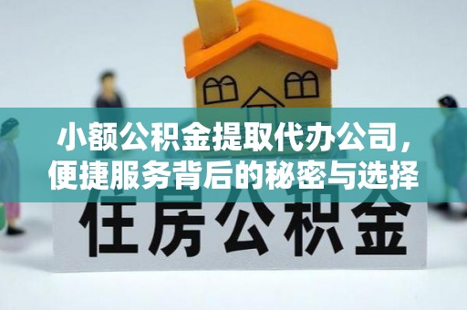 献县小额公积金提取代办公司，便捷服务背后的秘密与选择指南