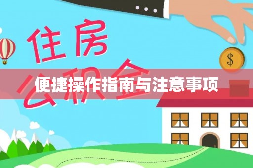 献县便捷操作指南与注意事项